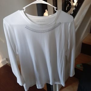 Allison Daley White Long Sleeve Tshirt